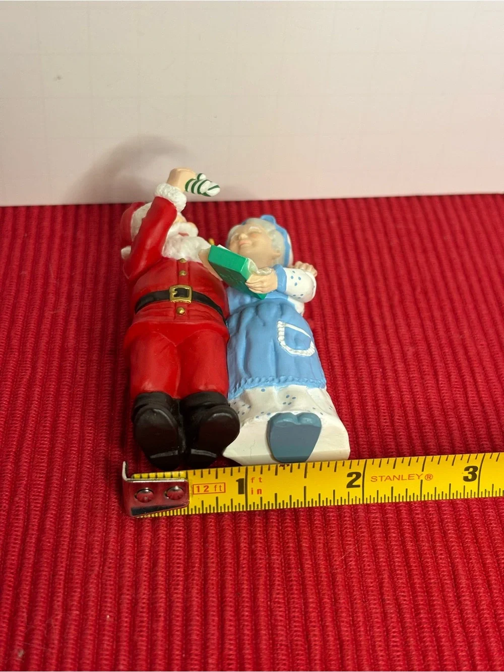 Hallmark Mr. and Mrs. Claus Ornament - Red & White 1994
